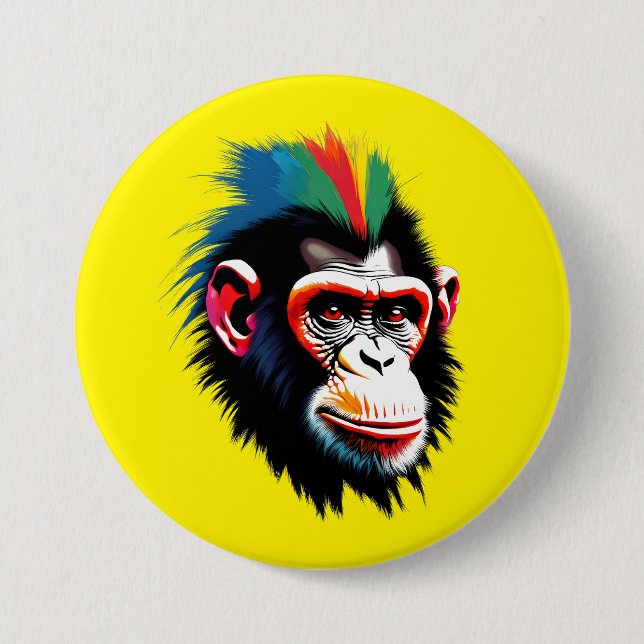 Punk Chimp Knapp (Framsida)