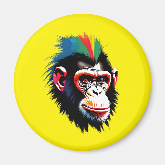 Punk Chimp Magnet (Framsidan)