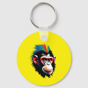 Punk Chimp Nyckelring