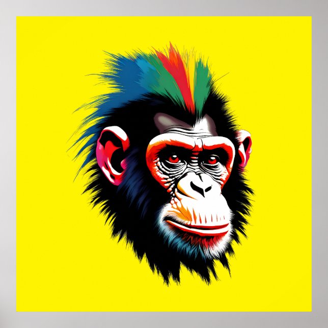 Punk Chimp Poster (Framsidan)