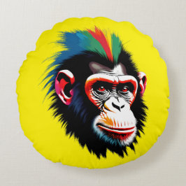 Punk Chimp Rund Kudde
