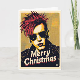 punk christmas card kort