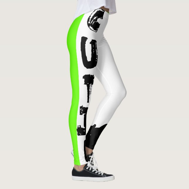 Punk Cutie, limefruktgrönt Leggings (Höger)