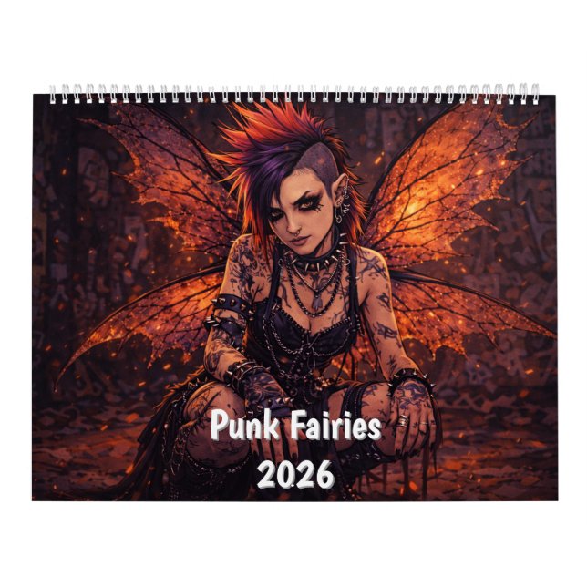 Punk Fairies Wall Calendar Kalender (Omslag)