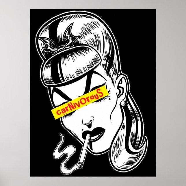 Punk Femme Fatale Poster (Framsidan)