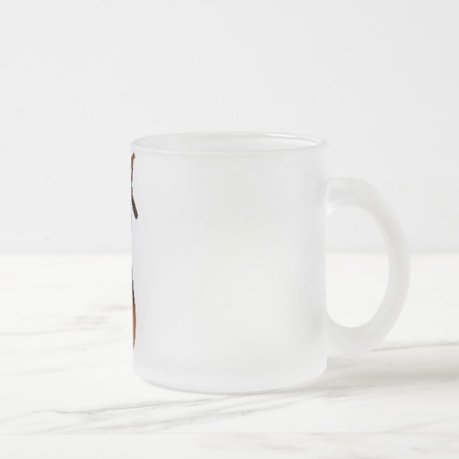 PUNK FLICKA för PUMPA 3D - ORIGINAL Frostad Glasmugg (Höger)