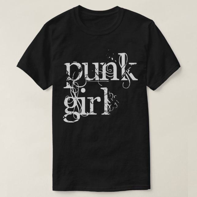 punk flicka t shirt (Design framsida)