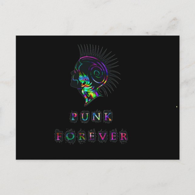 PUNK FÖR ALLTID GANGSTER LIGAN REBELL UPPDRAGS SYM VYKORT (Framsida)