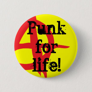 Punk för liv! knapp