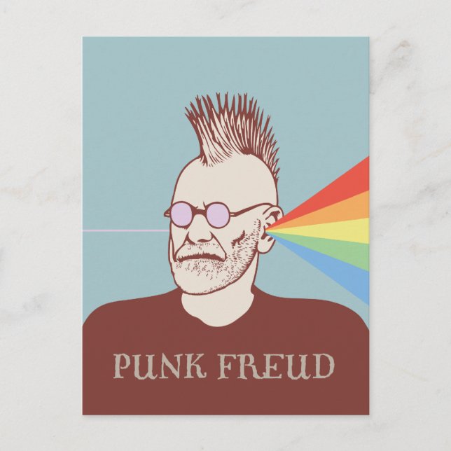 Punk Freud Vykort (Framsida)