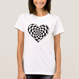 Punk funky-hjärta tee shirt
