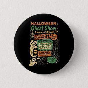 Punk Funny Horror Spooky Halloween Ghost Show Ghos Knapp