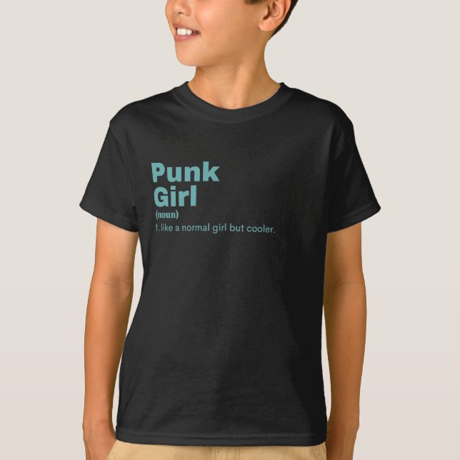 Punk Girl - Punk  T Shirt (Framsida)