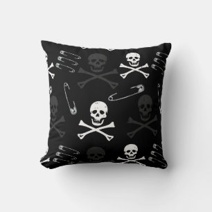 Punk Goth Grunge Black Kudde