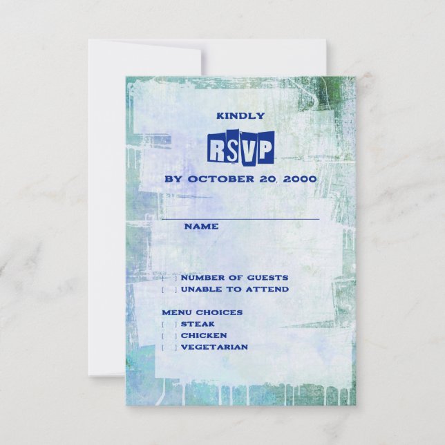 Punk Graffiti Rock and roll Bröllop OSA Kort (Framsida)