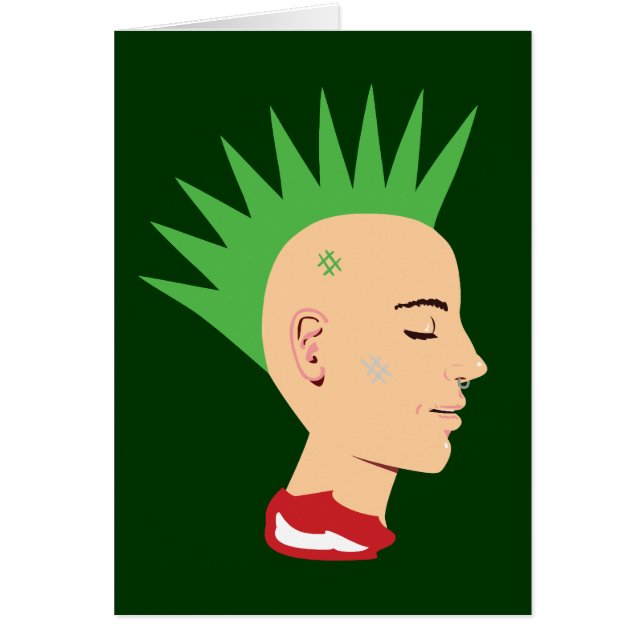 Punk Guy Hälsningskort (Framsidan)