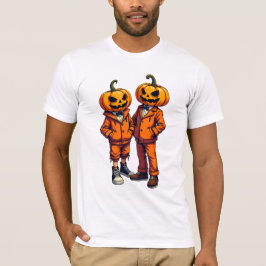 Punk Halloween klädd Pumpkin T Shirt