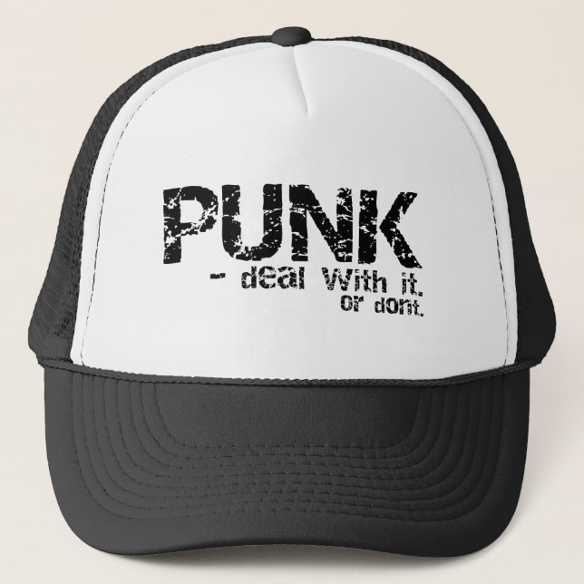PUNK hat Truckerkeps (Framsida)