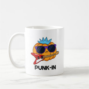 Punk-in Funny Punk Sten Pumpkin Pun Kaffemugg