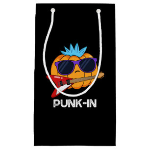 Punk-in Funny Punk Sten Pumpkin Pun Mörk BG