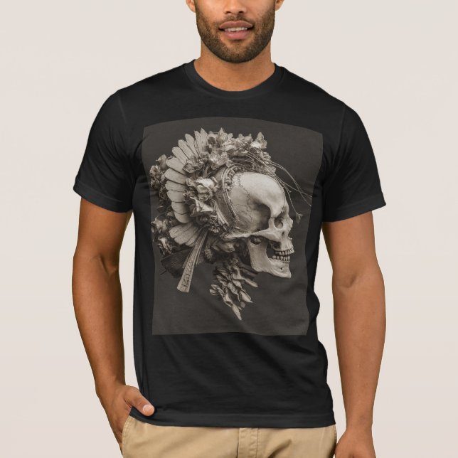 Punk in Practice — Baroque Skull T-Shirt (Framsida)