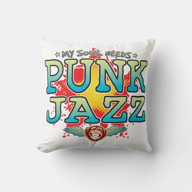Punk Jazz Soul Cushion Kudde (Framsida)