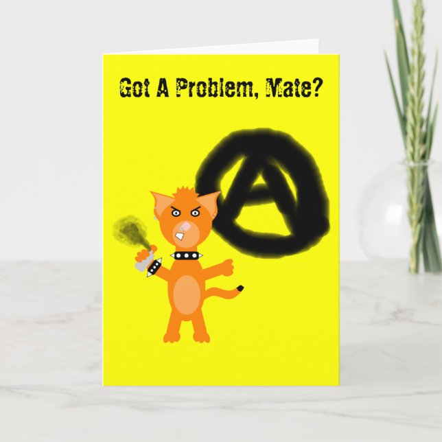 Punk Kat Helgkort (Framsida)