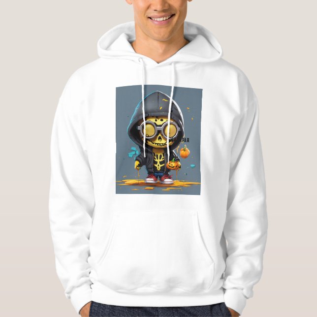 Punk Minion Skelett Hoodie (Framsida)