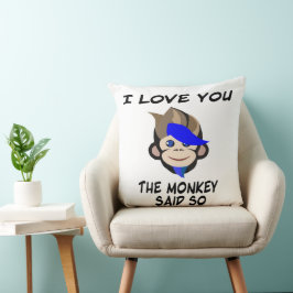 Punk Monkey I kärlek sa apan det. Kudde
