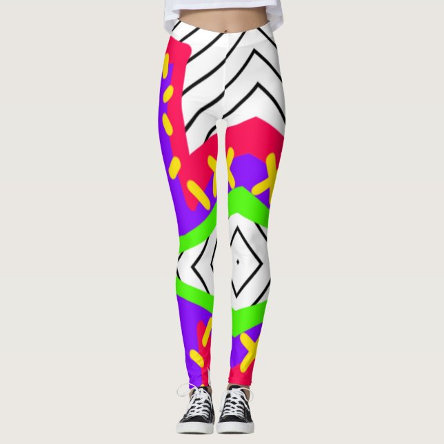 Punk mönster leggings (Framsida)