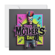 Punk Mors dag Pearl Simmer Card