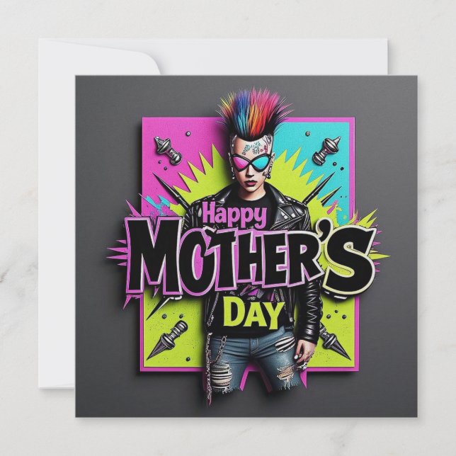 Punk Morsdags Pärl Simmer Kort (Framsida)