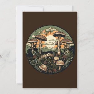 Punk Mushroom Forest Inbjudningar