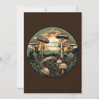 Punk Mushroom Forest Inbjudningar