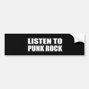 PUNK musik för punks för punk vippa för punker  Bildekal