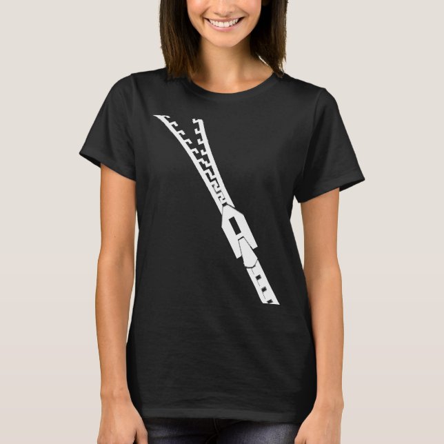 PUNK MY ZIPPER DAM TEE SHIRT (Framsida)