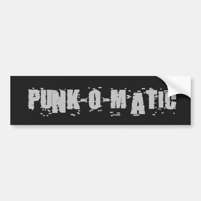 Punk-nolla-Matic 1 logotypbildekal Bildekal (Framsidan)