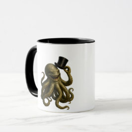 Punk octopus tipping dapper steampunk octopus tipp mugg