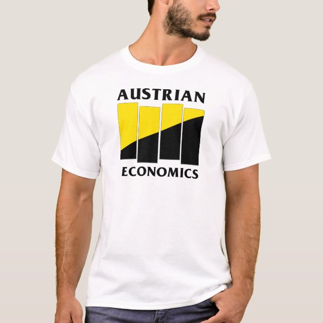 Punk österrikisk nationalekonomi t-shirt (Framsida)
