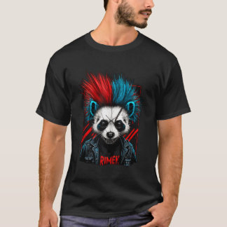 Punk Panda A punUp Kolla Fantastisk Panda Bear T Shirt