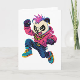 Punk Panda Power Helgkort
