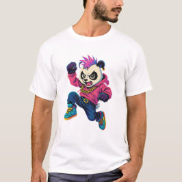 Punk Panda Power T Shirt