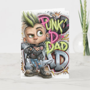 Punk Pappa Rebell Card Kort