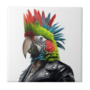 Punk Parrot Kakelplatta