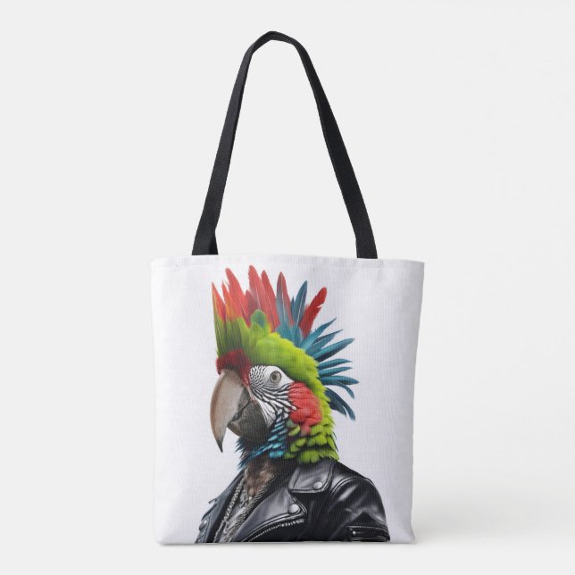 Punk Parrot Tygkasse (Baksida)