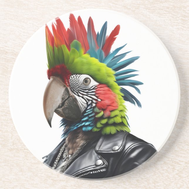 Punk Parrot Underlägg (Framsidan)