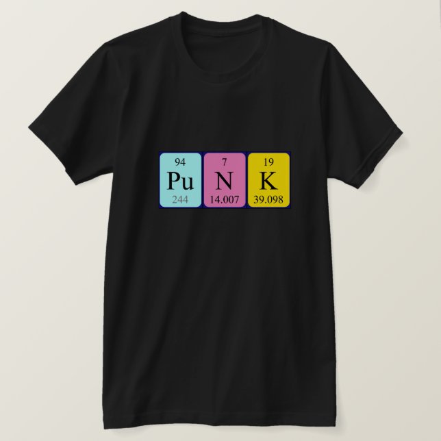 Punk Periodiska skjortan bord ord Tee (Design framsida)