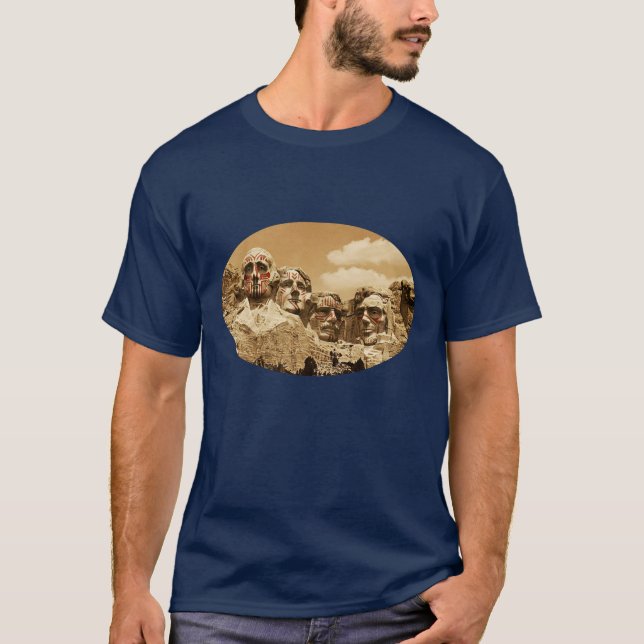 Punk Presidents Rushmore T Shirt (Framsida)