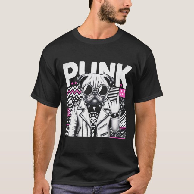 PUNK-PUG 7 T SHIRT (Framsida)