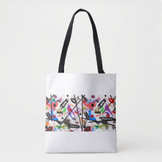 Punk Pulse Tote Bag - Vänd huvuden, var en rebell Tygkasse